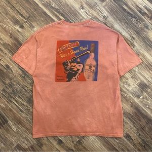 Vintage 1990s Smirnoff Hits A Home Run Promo Custom Dyed Shirt Mens Size XL